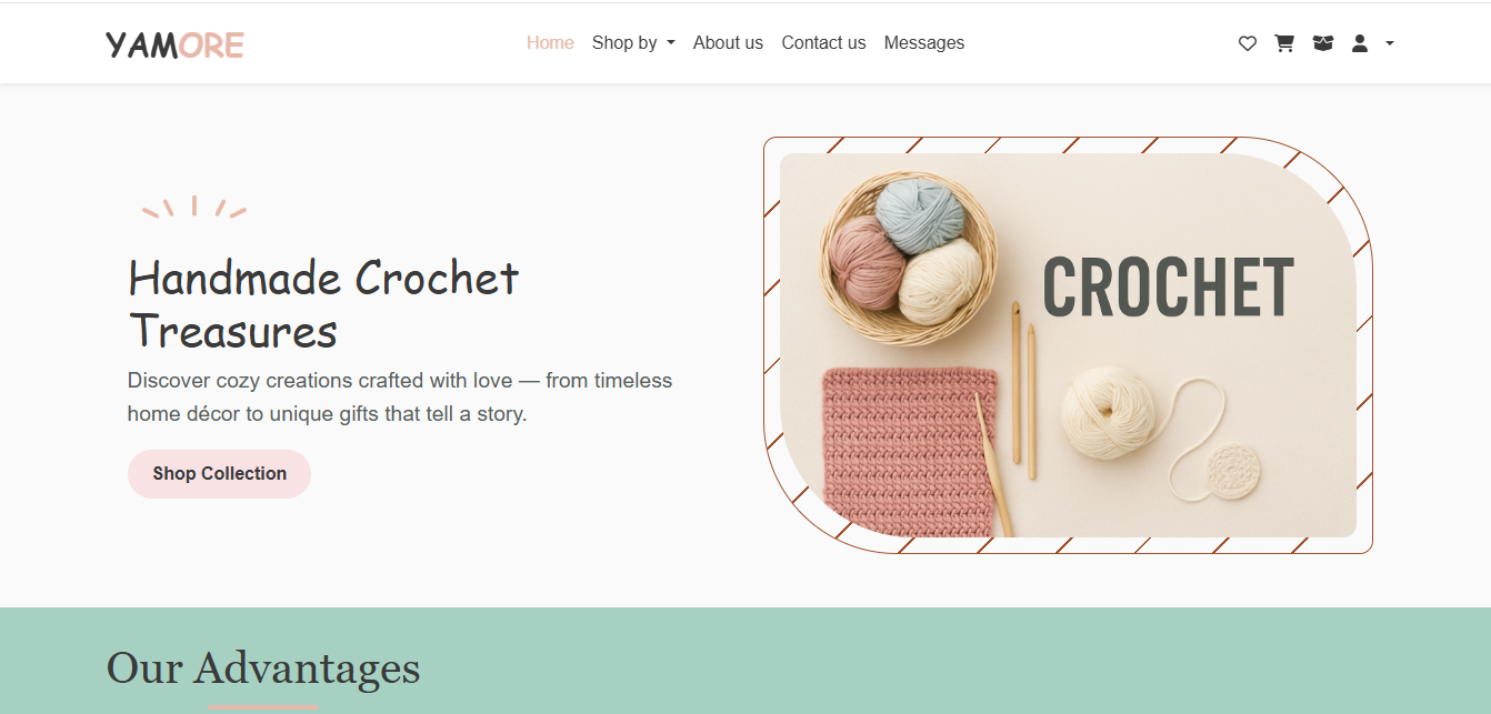 Handmade Crochet Ecommerce Website